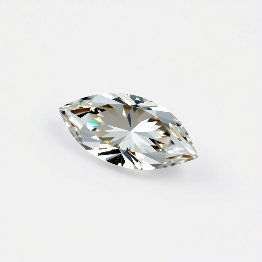Moissanite 1PC Small 5x10 MM Marquise Faceted White High-Quality Man Made Loose Gemstones