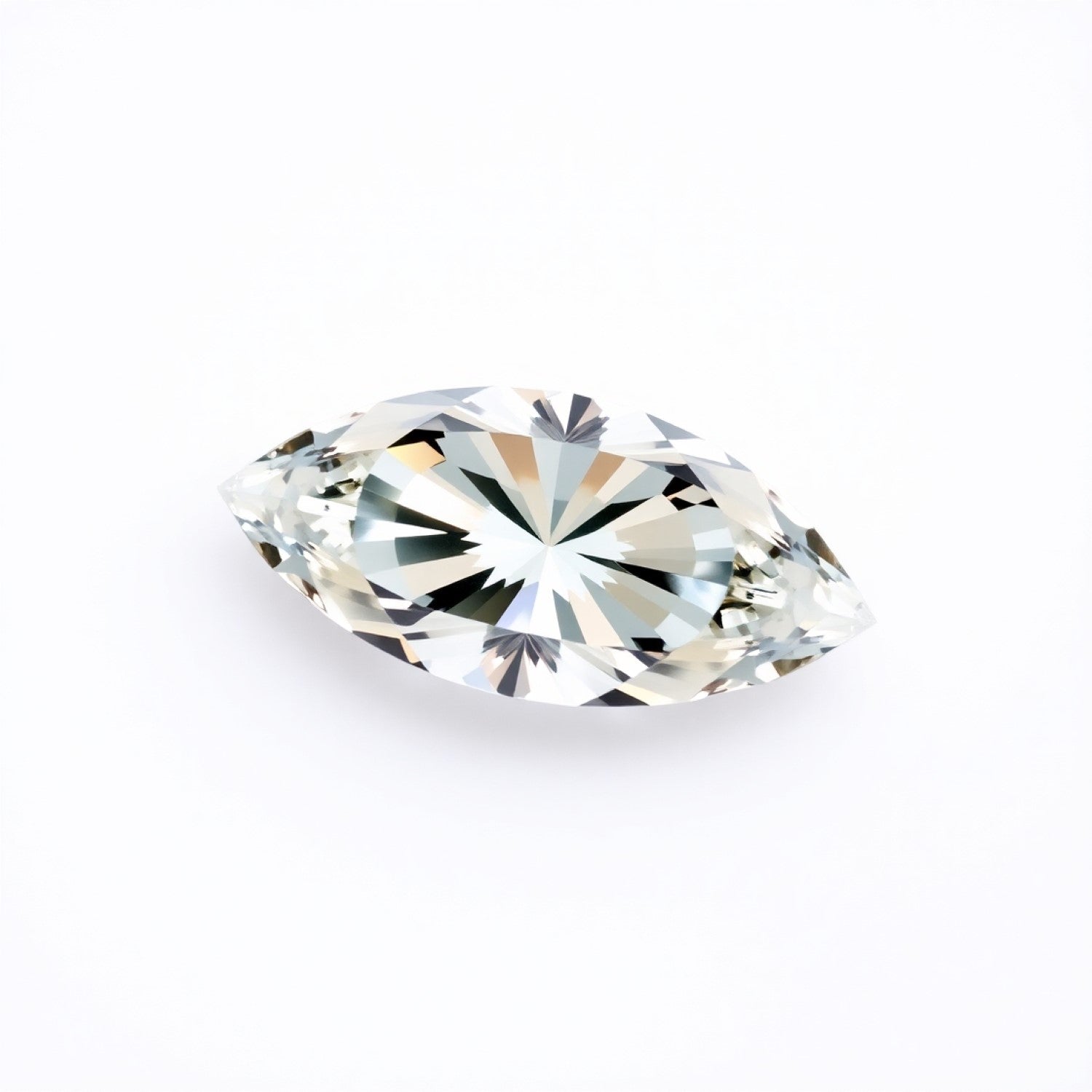 Moissanite 1PC Small 6x12 MM Marquise Faceted White Natural Man Made Gems