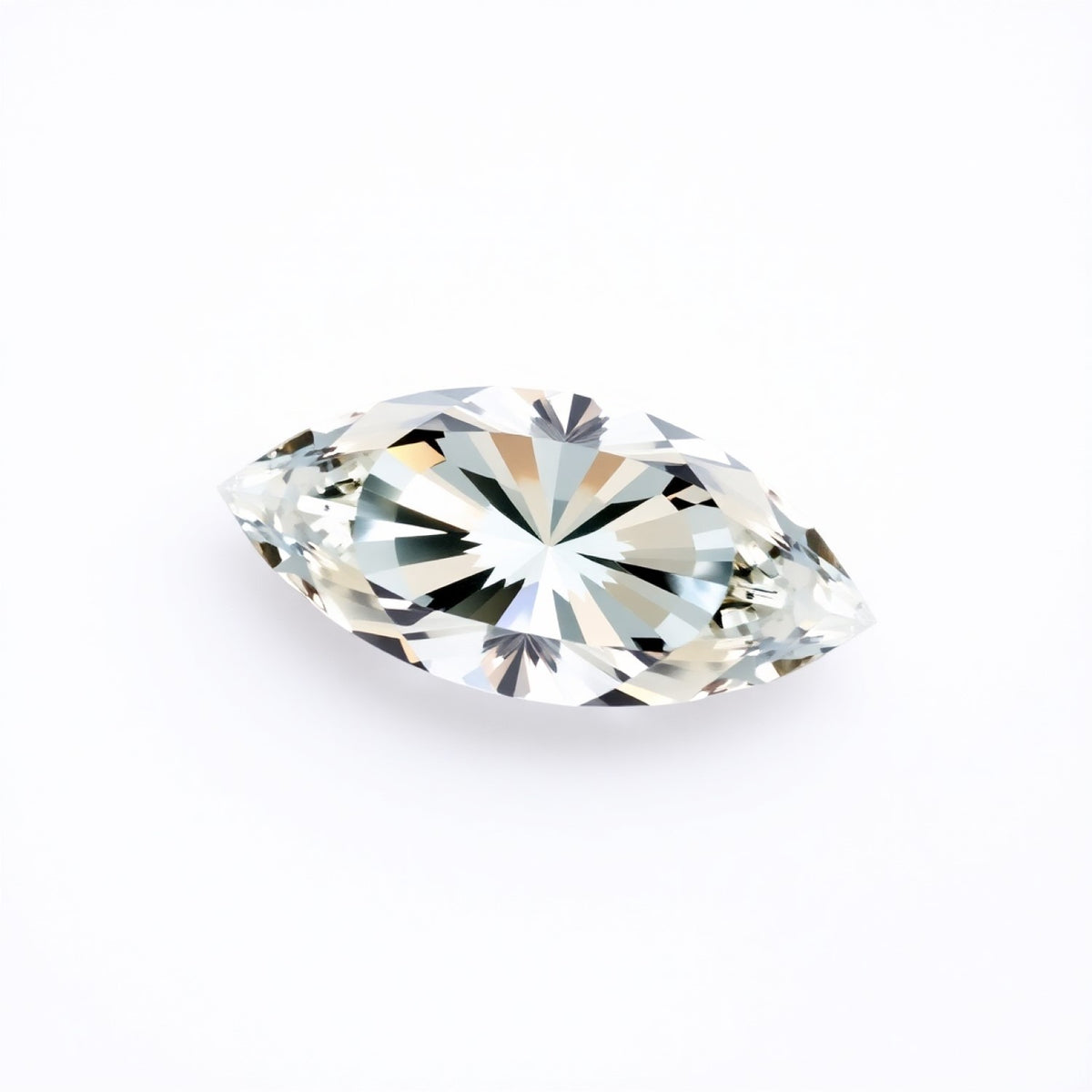 Moissanite 1PC Small 6x12 MM Marquise Faceted White Natural Man Made Gems