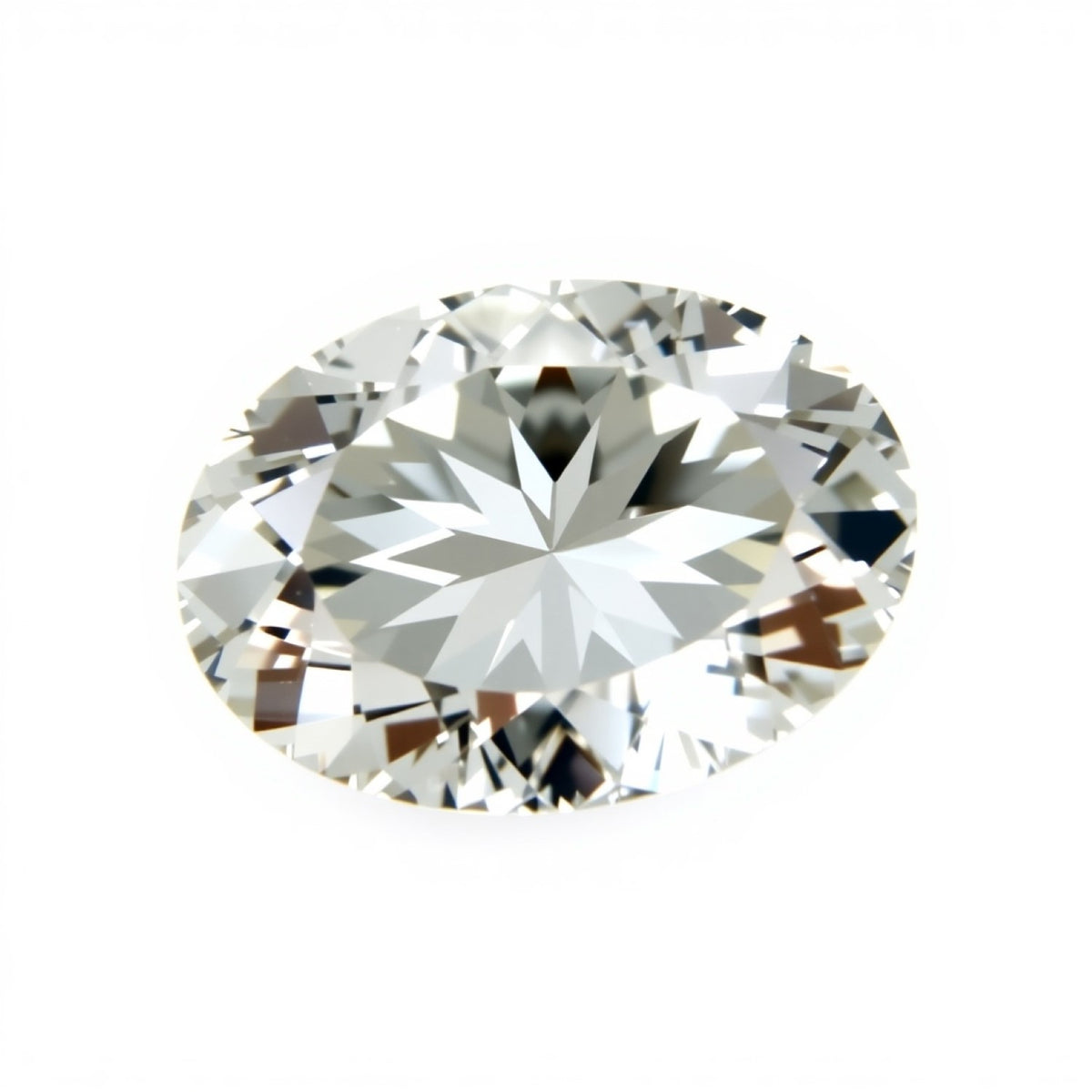 Moissanite 1PC Large 10x12 MM Oval Faceted White Luster Man Made Loose Gems