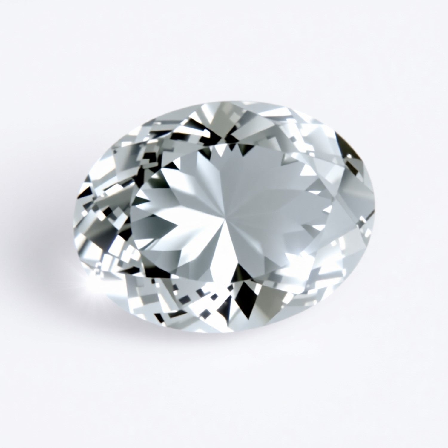 Moissanite 1PC Large 10x12 MM Oval Faceted White Luster Man Made Loose Gems