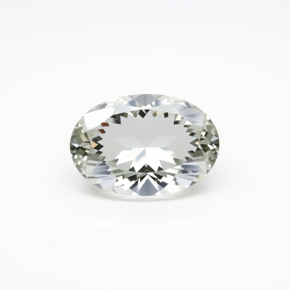 Moissanite 1PC Large 10x14 MM Oval Faceted White Lustrous Man Made Loose Gemstone