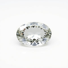 Moissanite 1PC Large 10x14 MM Oval Faceted White Lustrous Man Made Loose Gemstone