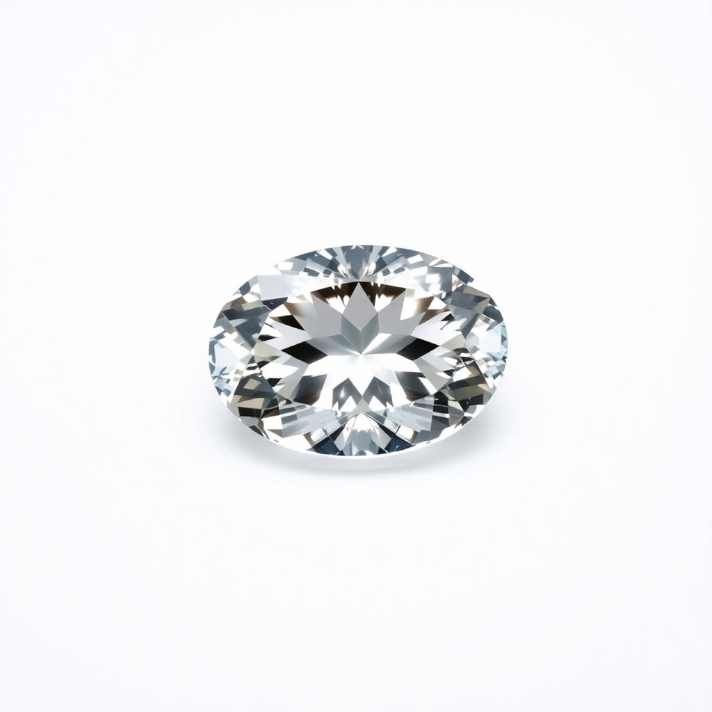 Moissanite 1PC Large 10x14 MM Oval Faceted White Lustrous Man Made Loose Gemstone