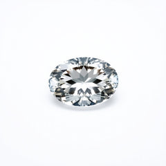 Moissanite 1PC Large 10x14 MM Oval Faceted White Lustrous Man Made Loose Gemstone