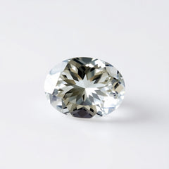 Moissanite 1PC Chunky 12x16 MM Oval Faceted White Shine Man Made Loose Gemstones