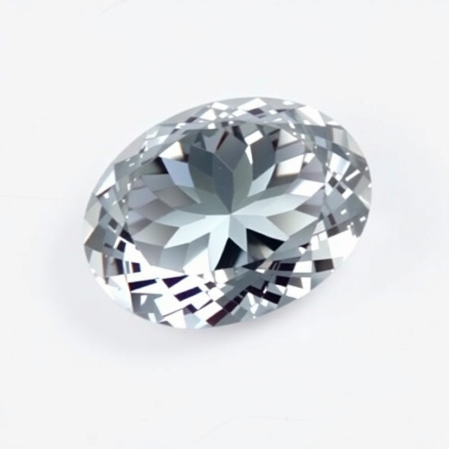 Moissanite 1PC Chunky 13x18 MM Oval Faceted White Fine Man Made Gems メイン画像