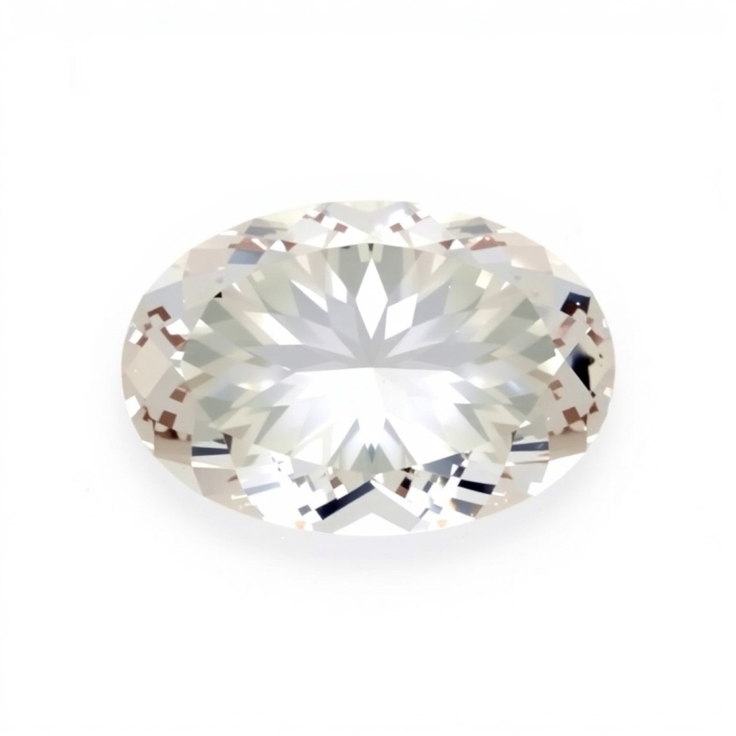 Moissanite 1PC Chunky 13x18 MM Oval Faceted White Fine Man Made Gems