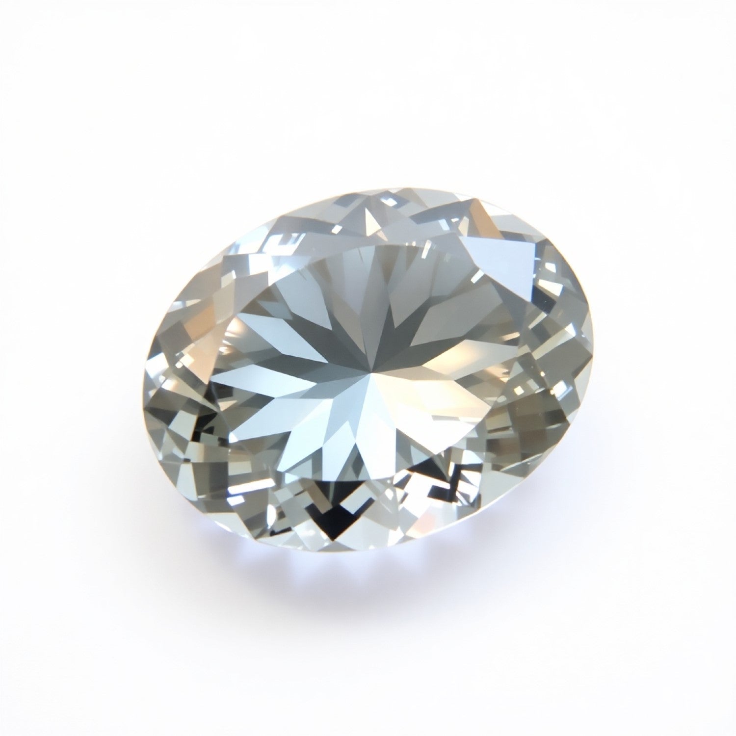 Moissanite 1PC Chunky 15x20 MM Oval Faceted White High-Quality Man Made Loose Gems Immagine principale del prodotto