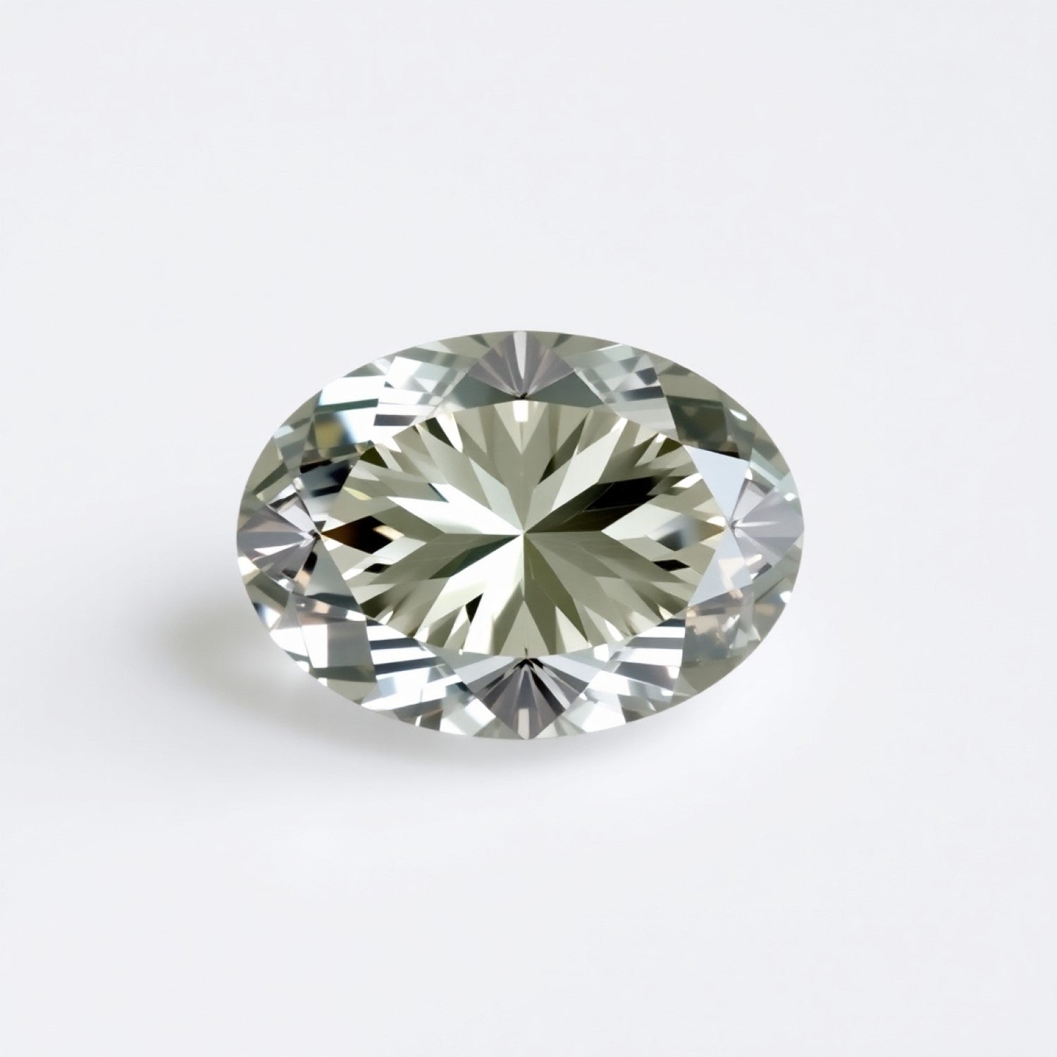 Moissanite 1PC Tiny 5x7 MM Oval Faceted White Genuine Man Made Loose Gems