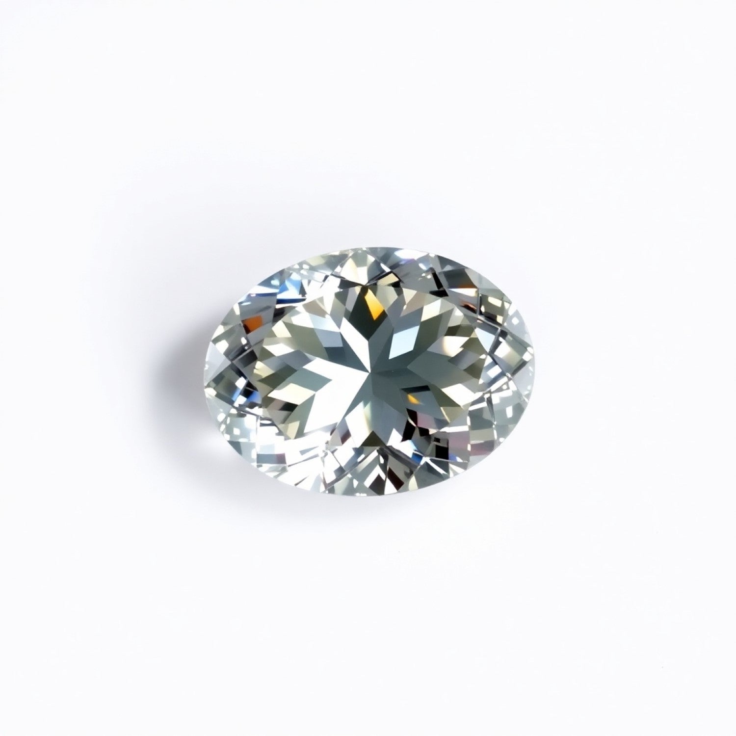 Moissanite 1PC Tiny 5x7 MM Oval Faceted White Genuine Man Made Loose Gems