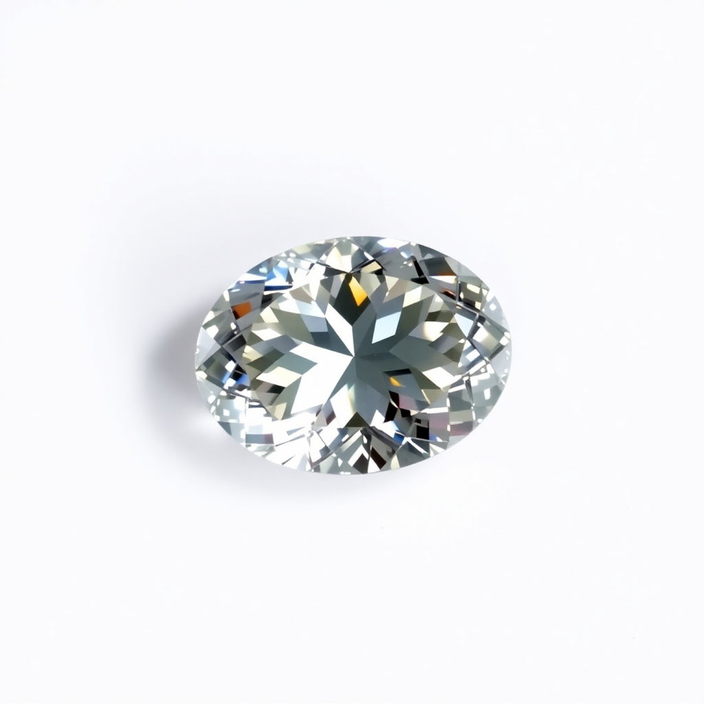 Moissanite 1PC Tiny 5x7 MM Oval Faceted White Genuine Man Made Loose Gems