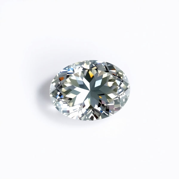 Moissanite 1PC Tiny 5x7 MM Oval Faceted White Genuine Man Made Loose Gems