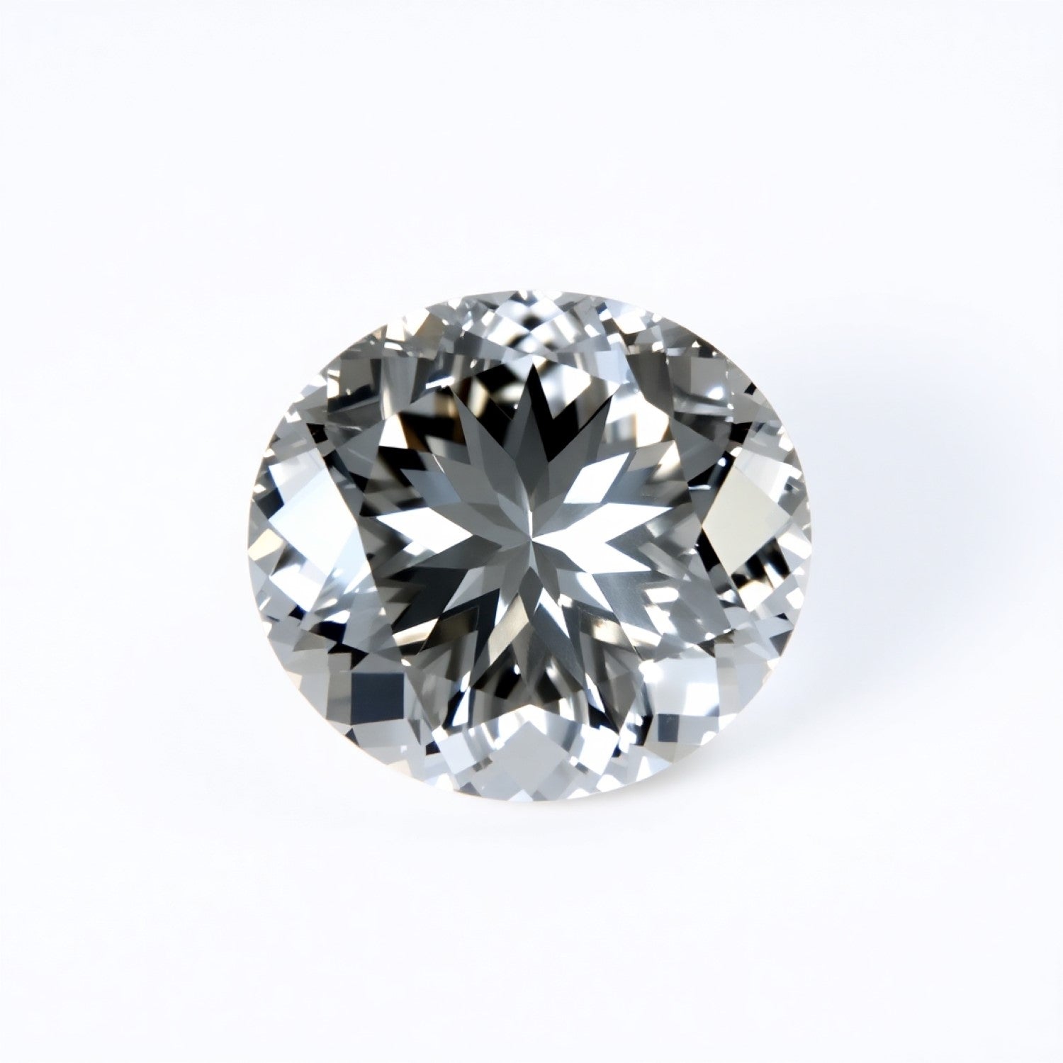 Moissanite 1PC Medium 7x10 MM Oval Faceted White Brilliant Man Made Loose Gems