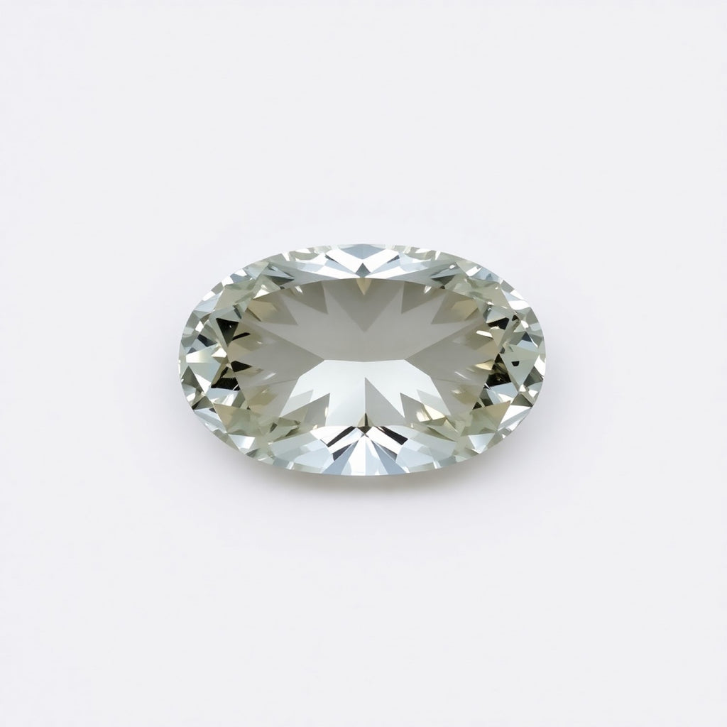 Moissanite 1PC Medium 8x10 MM Oval Faceted White Sparkling Man Made Loose Gemstone