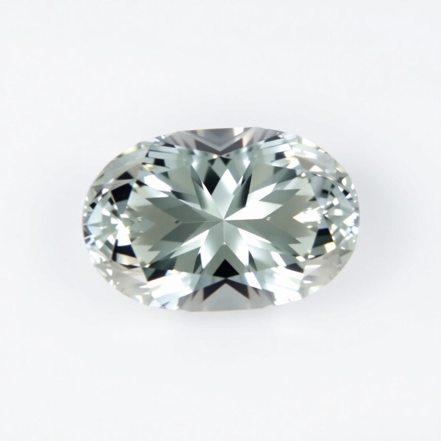 Moissanite 1PC Medium 8x10 MM Oval Faceted White Sparkling Man Made Loose Gemstone Secondary image