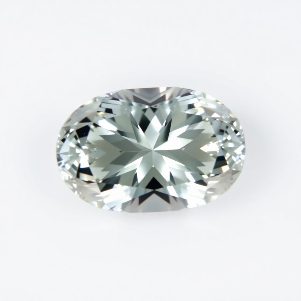 Moissanite 1PC Medium 8x10 MM Oval Faceted White Sparkling Man Made Loose Gemstone