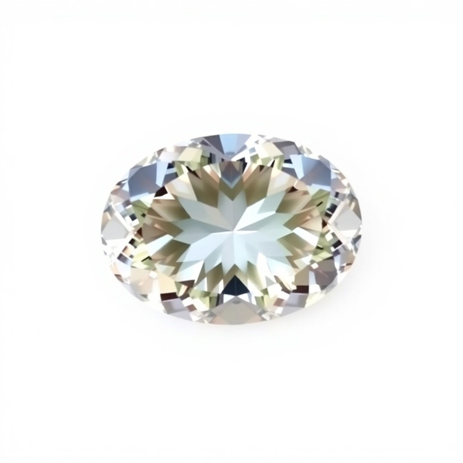 Moissanite 1PC Large 9x11 MM Oval Faceted White Polished Man Made Loose Gemstones Sekundär produktbild