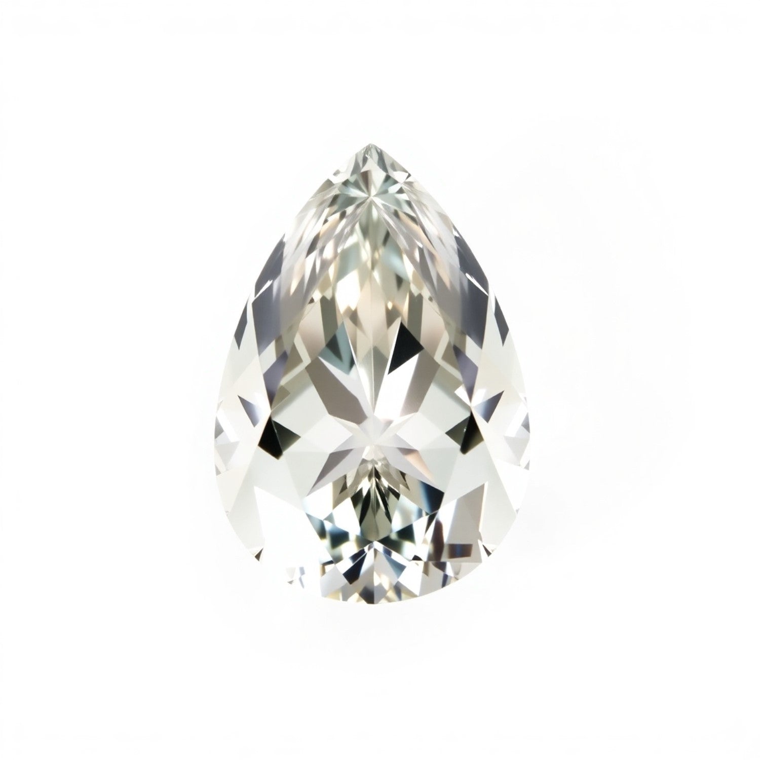 Moissanite 1PC Large 10x12 MM Pear Faceted White Brilliant Man Made Loose Gemstones Immagine principale del prodotto