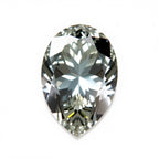 Moissanite 1PC Large 10x14 MM Pear Faceted White Sparkling Man Made Gems