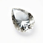 Moissanite 1PC Chunky 13x18 MM Pear Faceted White Splendid Man Made Loose Gemstone