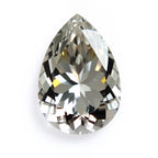 Moissanite 1PC Chunky 15x20 MM Pear Faceted White Luster Man Made Loose Gemstones