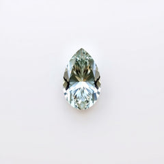 Moissanite 1PC Tiny 3x5 MM Pear Faceted White Luster Man Made Loose Gems