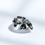 Moissanite 1PC Tiny 3x5 MM Pear Faceted White Luster Man Made Loose Gems