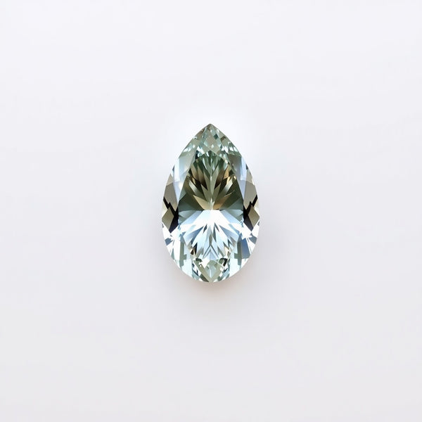 Moissanite 1PC Small 6x8 MM Pear Faceted White Fine Man Made Gems