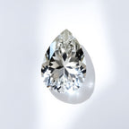Moissanite 1PC Small 6x8 MM Pear Faceted White Fine Man Made Gems