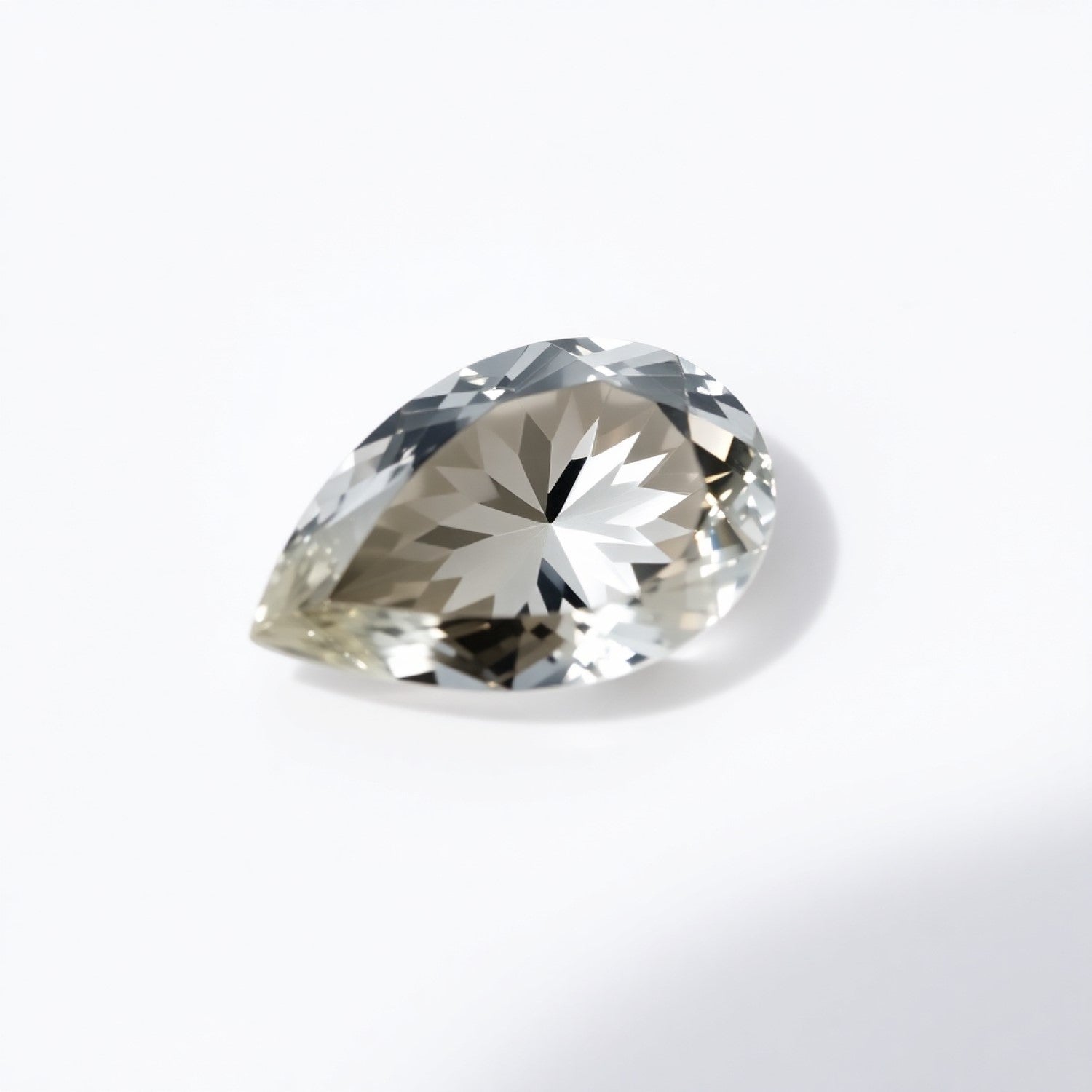 Moissanite 1PC Medium 7x10 MM Pear Faceted White Genuine Man Made Loose Gemstones Immagine principale del prodotto