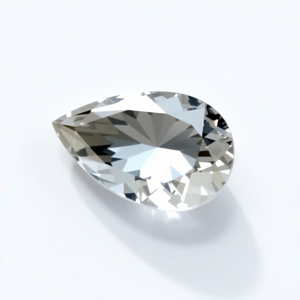 Moissanite 1PC Small 7x9 MM Pear Faceted White Natural Man Made Loose Gemstone