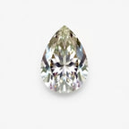 Moissanite 1PC Medium 8x10 MM Pear Faceted White Superior Man Made Gems