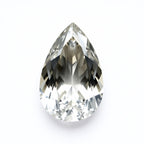 Moissanite 1PC Large 9x11 MM Pear Faceted White Pure Man Made Loose Gems