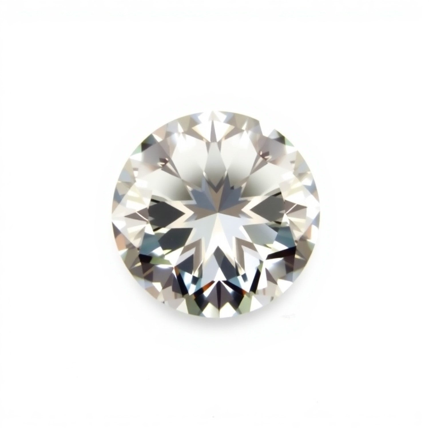 Moissanite 1PC Large 10x10 MM Round Faceted White Shine Man Made Loose Gems Huvudsaklig produktbild