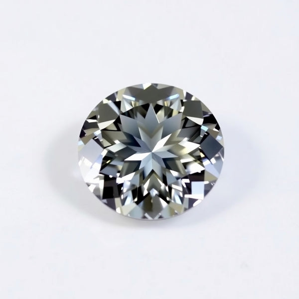 Moissanite 1PC Large 11x11 MM Round Faceted White Fine Man Made Loose Gemstone