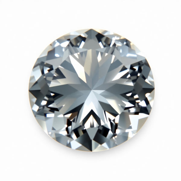 Moissanite 1PC Chunky 16x16 MM Round Faceted White Pure Man Made Loose Gemstones