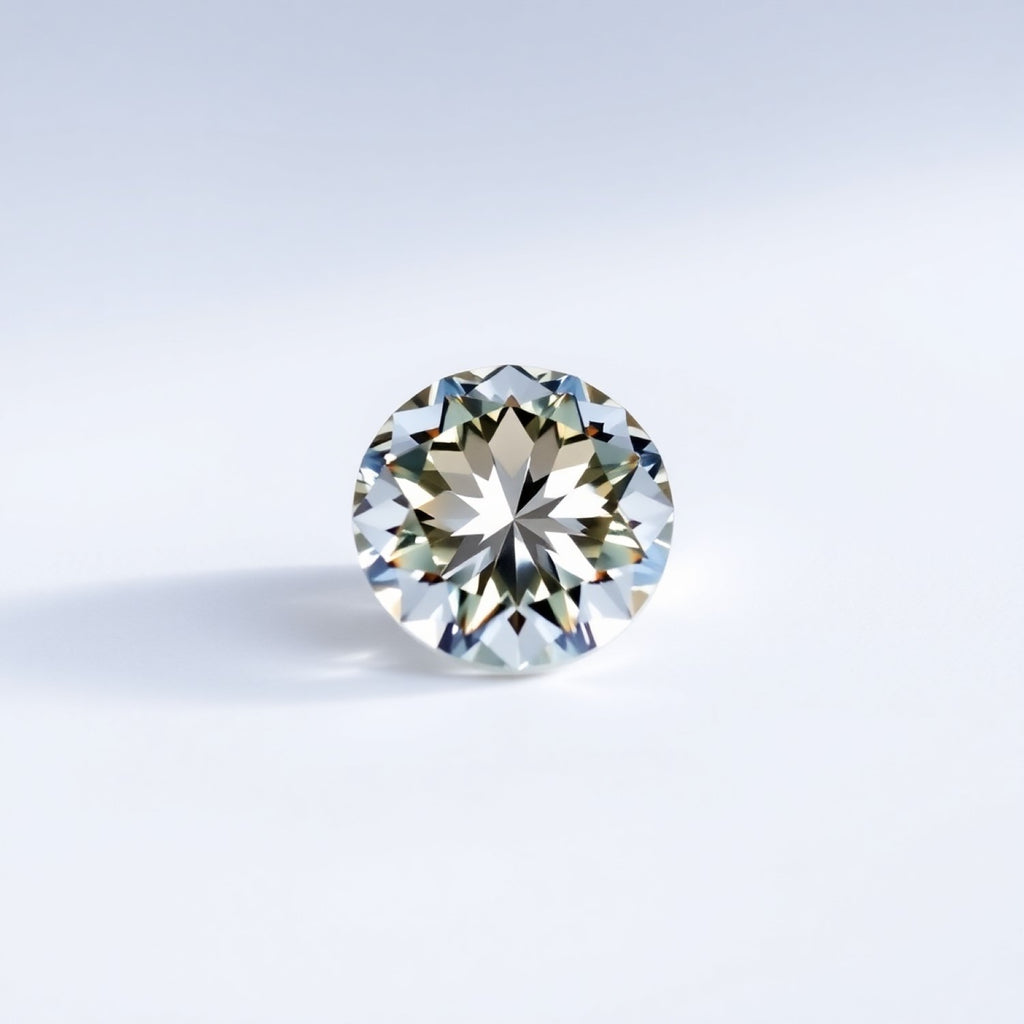 Moissanite 1PC Tiny 6x6 MM Round Faceted White Polished Man Made Loose Gems