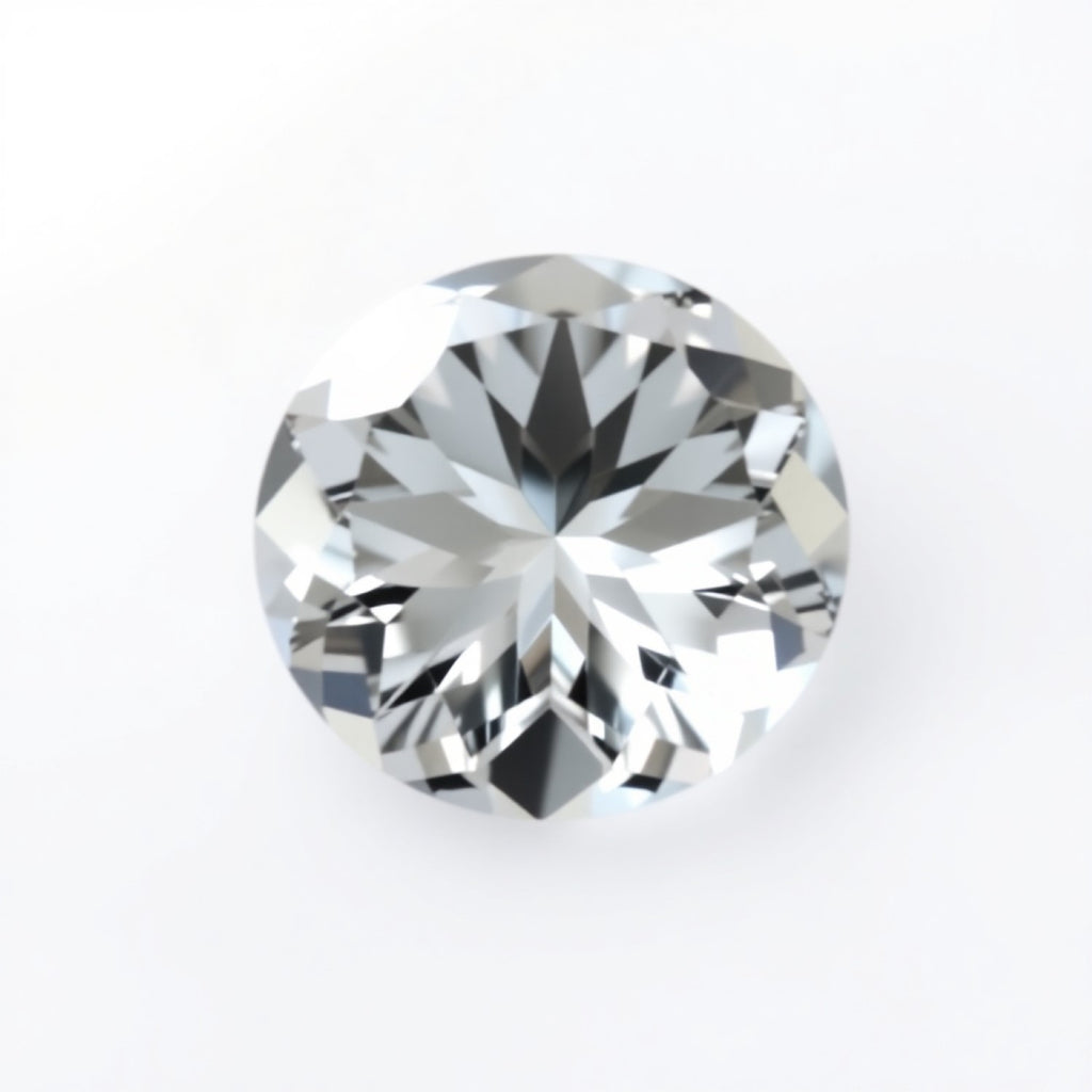 Moissanite 1PC Small 8x8 MM Round Faceted White Luster Man Made Loose Gemstones