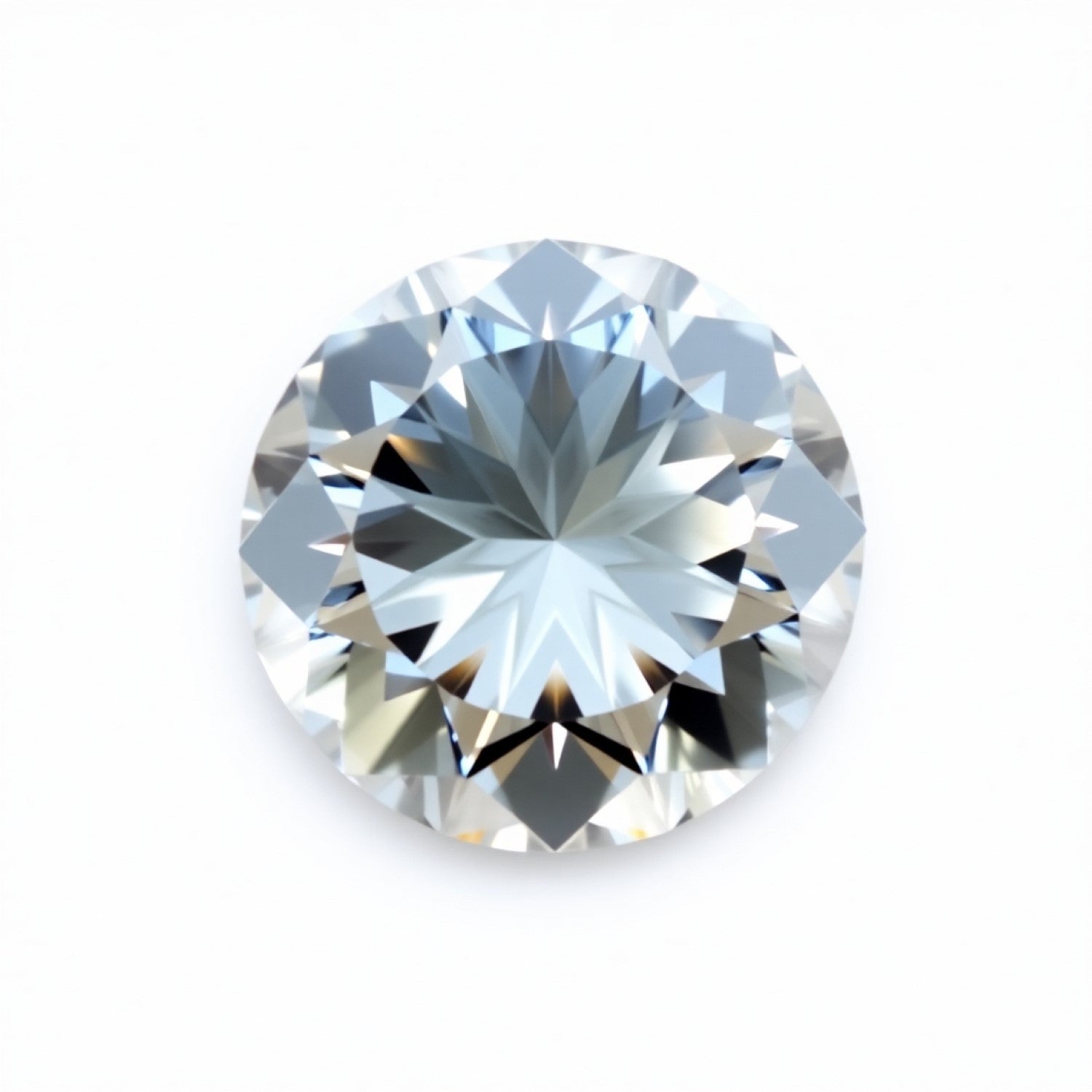 Moissanite 1PC Medium 9x9 MM Round Faceted White Lustrous Man Made Gems