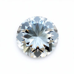 Moissanite 1PC Medium 9x9 MM Round Faceted White Lustrous Man Made Gems