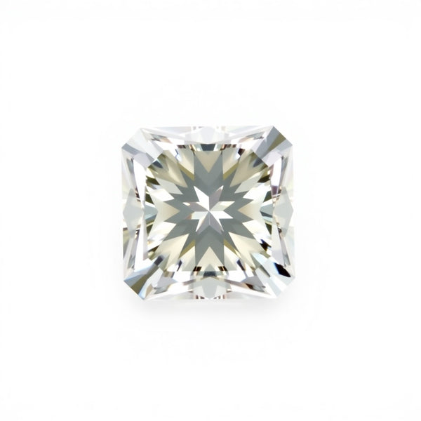 Moissanite 1PC Large 11x11 MM Square Faceted White Fine Man Made Loose Gemstone