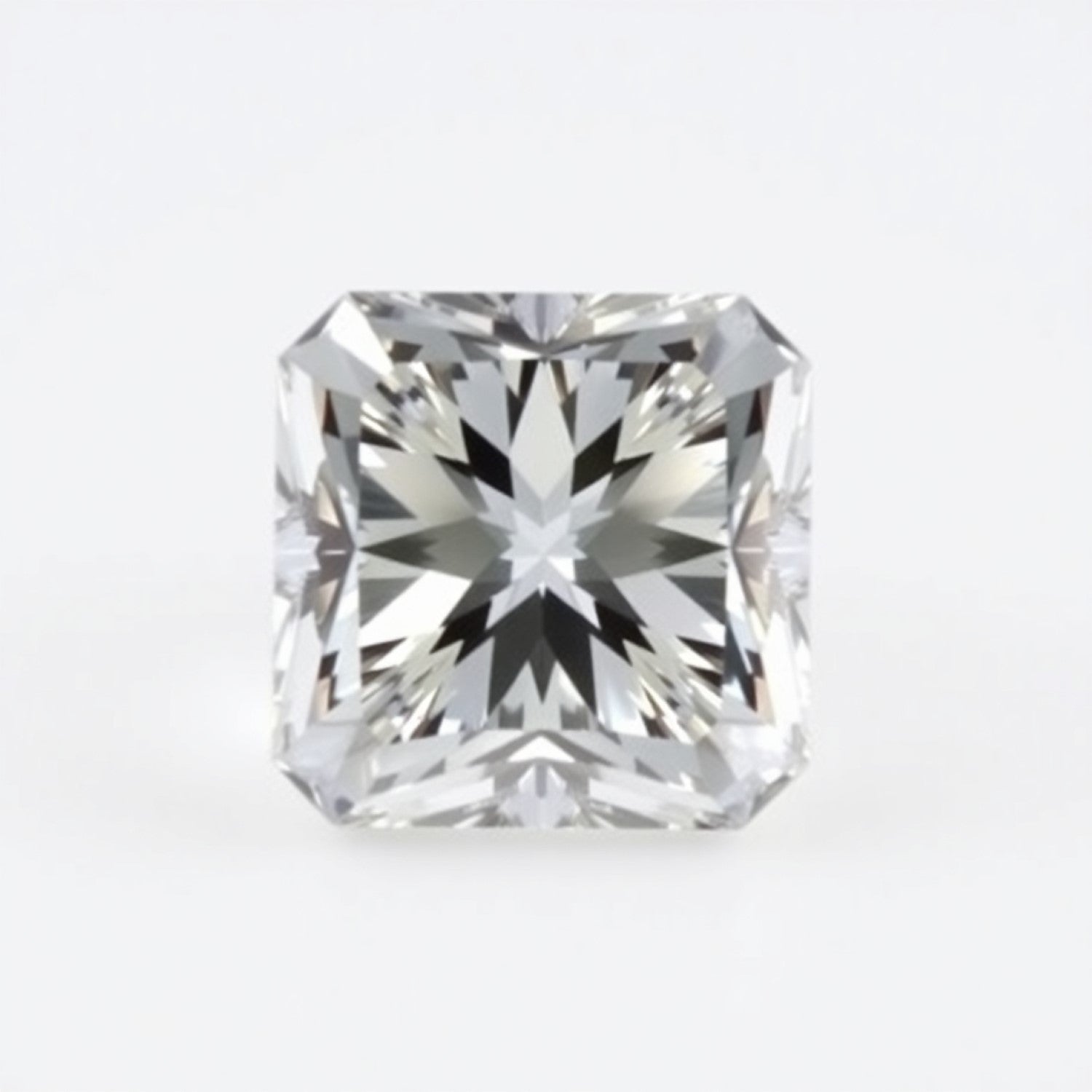 Moissanite 1PC Chunky 13x13 MM Square Faceted White Natural Man Made Gems