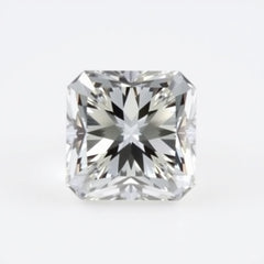 Moissanite 1PC Chunky 13x13 MM Square Faceted White Natural Man Made Gems