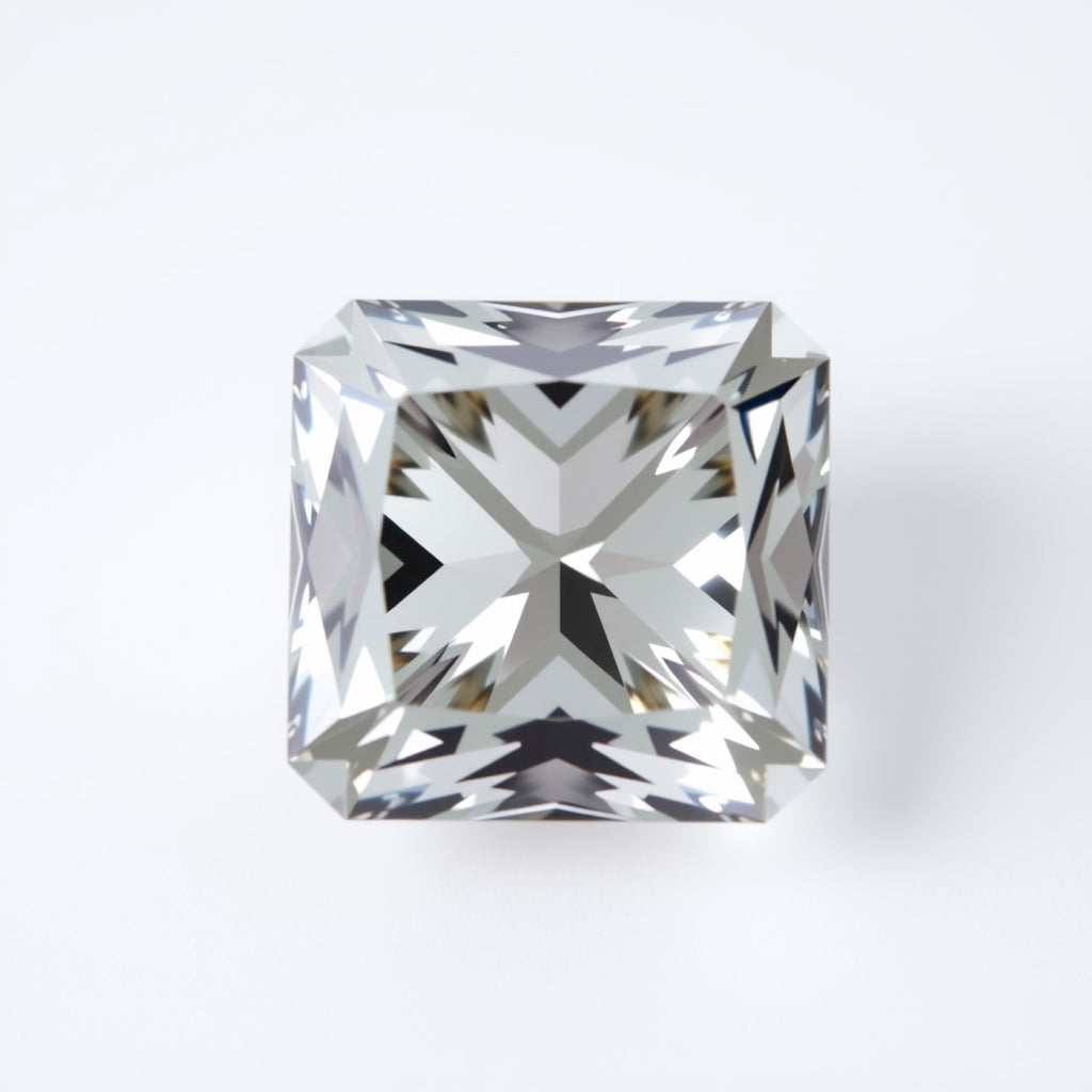 Moissanite 1PC Chunky 14x14 MM Square Faceted White Genuine Man Made Loose Gems