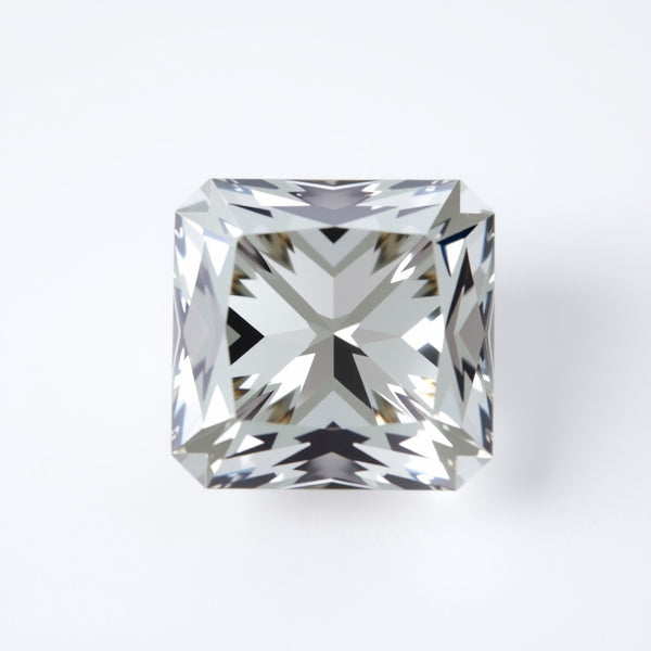 Moissanite 1PC Chunky 14x14 MM Square Faceted White Genuine Man Made Loose Gems