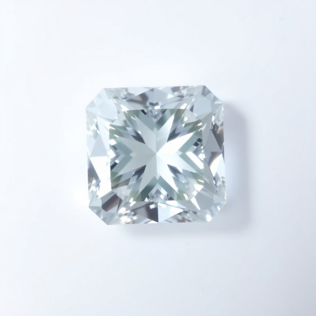 Moissanite 1PC Chunky 14x14 MM Square Faceted White Genuine Man Made Loose Gems