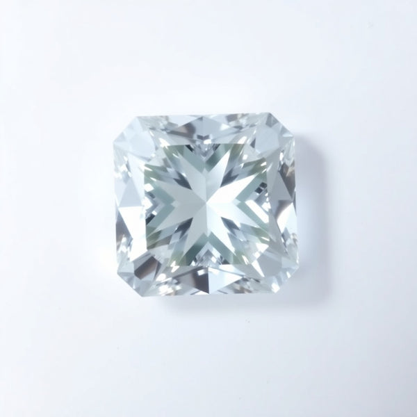 Moissanite 1PC Chunky 14x14 MM Square Faceted White Genuine Man Made Loose Gems
