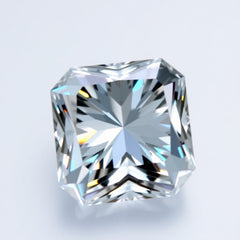 Moissanite 1PC Chunky 15x15 MM Square Faceted White Superior Man Made Loose Gemstone