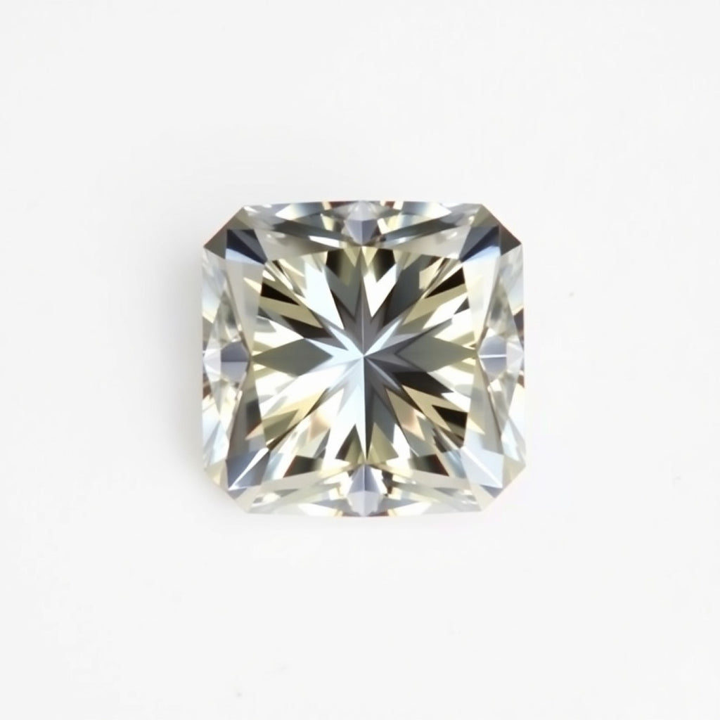Moissanite 10PC Tiny 3x3 MM Square Faceted White Fiery Man Made Loose Gemstone